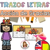 Thanksgiving Alphabet Tracing / Trazos del abecedario. Tur