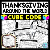 Thanksgiving Around the World Cube Stations - Reading Comp