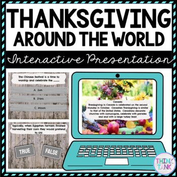 Preview of Thanksgiving Around the World Interactive Google Slides™ Presentation