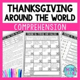 Thanksgiving Around the World Reading Comprehension Challe