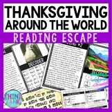 Thanksgiving Around the World Reading Comprehension and Pu