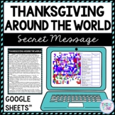 Thanksgiving Around the World Secret Message Activity for 