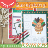Thanksgiving Art Activities (November Directed Drawings)