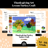 Thanksgiving Art Lesson Turkey Leaf Craft: 1st-4th Grade