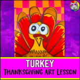 Thanksgiving Art Lesson, Turkey Paper Weaving Art Project 