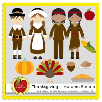 Thanksgiving | Autumn Clip Art Bundle {Graphics for Commercial Use}