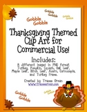 Thanksgiving Autumn Themed Clip Art Commercial Use