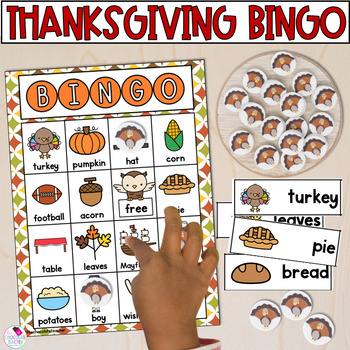 Thanksgiving Game - BINGO - November Activities by The Chocolate Teacher