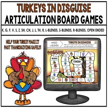 Preview of Fall Speech Therapy Activities | Articulation Games