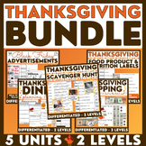 Thanksgiving BUNDLE - Life Skills - Functional Text - Spec