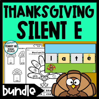 Preview of Thanksgiving BUNDLE | Silent E | Magic E | Turkey Phonics