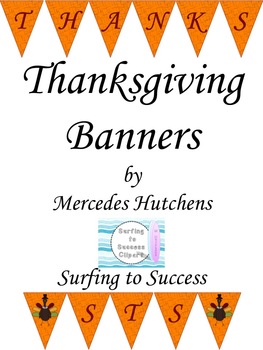 Preview of Thanksgiving Banner: FREEBIE