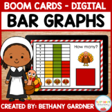 Thanksgiving Bar Graphs - Boom Cards - Distance Learning