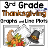Thanksgiving Bar Graphs Picture Graphs and Line Plots 3rd Grade