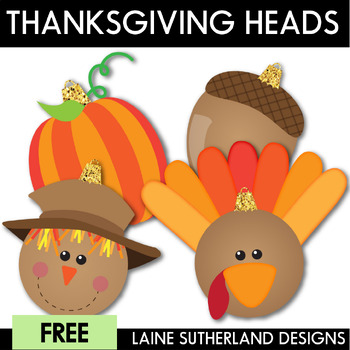 Preview of Thanksgiving Bauble Heads Freebie