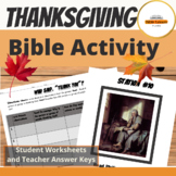 Thanksgiving Bible Activity