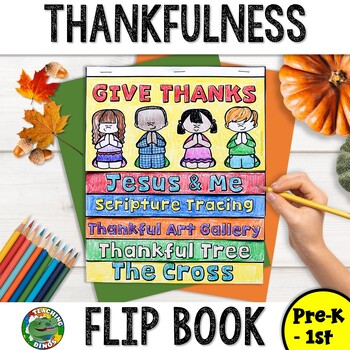 Preview of Thanksgiving Bible Activity Flip Book on Thankfulness and Gratitude
