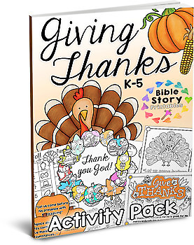 Preview of Thanksgiving Bible Activity Pack