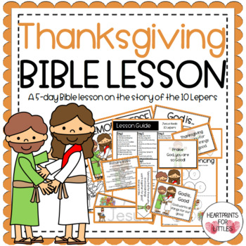 Preview of Thanksgiving Bible Lesson, Jesus Heals 10 Lepers