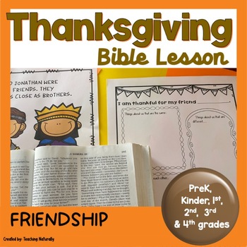 Preview of Thanksgiving Bible Lesson on Friendship 