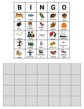 Thanksgiving Day Bingo Board - BRIGHT-FM