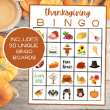 Thanksgiving Bingo | 90 Cards | Thanksgiving Games | Fall 