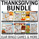 Thanksgiving Bingo ELA Games and Activities Bundle