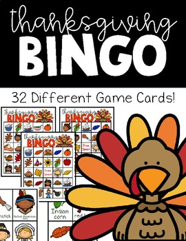 Preview of Thanksgiving Bingo--Game for K-1