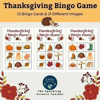 Thanksgiving Bingo | Thanksgiving Activities | Printable Bingo Card Game.