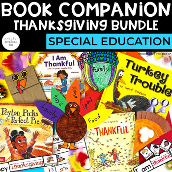 Preview of Thanksgiving Book Companions Bundle | Special Education