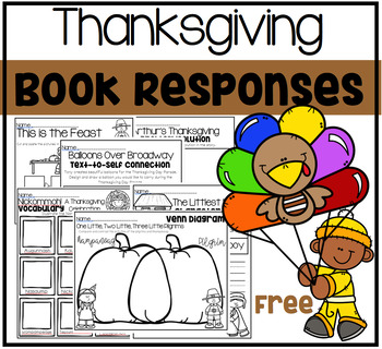 Preview of Thanksgiving Book Response Worksheets
