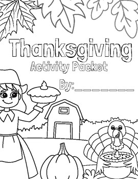 Preview of Thanksgiving Booklet Cover Page