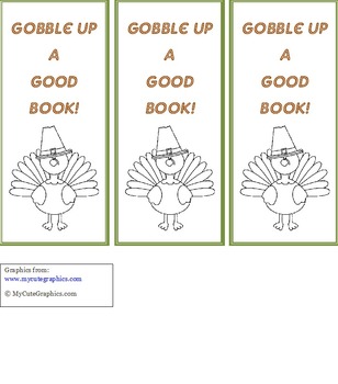 Preview of Thanksgiving Bookmarks