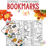 Thanksgiving Bookmarks | Bookmarks to Color | Doodle | Coloring