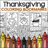 Thanksgiving Bookmarks to Color | Thanksgiving Coloring Bookmarks