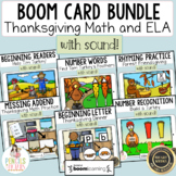Thanksgiving ELA & Math Digital Boom™ Cards | PreK | Kinde