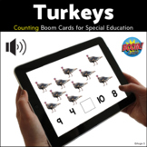 Turkey Counting BOOM CARDS™ for Thanksgiving