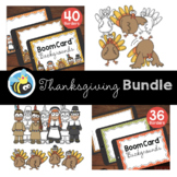 Thanksgiving BoomCard® Border Backgrounds + Clipart Bundle