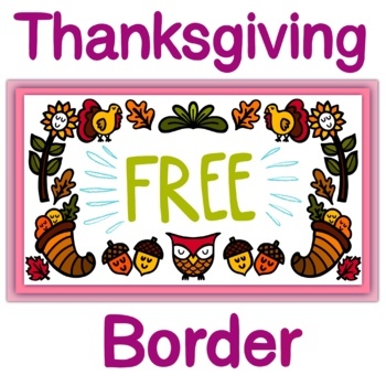 Preview of Thanksgiving Border