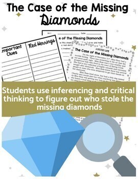 Preview of End of the Year Break Activities - Reading Comprehension Mystery Game Digital