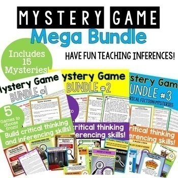 Preview of End of the Year Activities Mystery Games - Team Building - Reading Comprehension