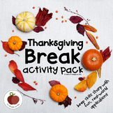 Thanksgiving Activities - Real-World - Skill Application -
