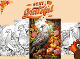 Gratitude Thanksgiving Break A ctivities Coloring P ages for Kids