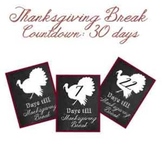 Thanksgiving Break Countdown Flyer ON SALE NOW