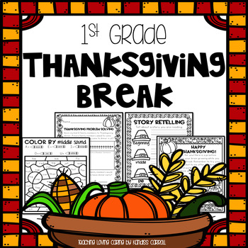 Preview of Thanksgiving Break Packet - First Grade