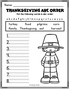 Thanksgiving Break Packet Second Grade by Kathryn Watts | TpT