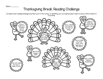 Preview of Thanksgiving Break Reading Challenge