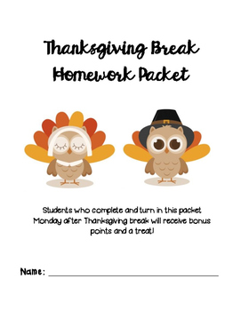 can professors assign homework over thanksgiving break