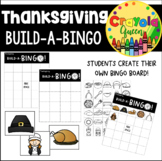 Thanksgiving Build-a-Bingo Game