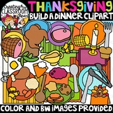 Thanksgiving Build a Dinner Clipart {Thanksgiving Clipart}